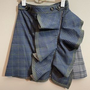 Self-portrait Check Skirt